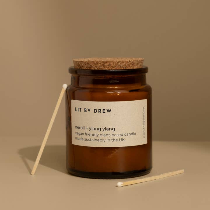 Vela de Cera Natural de Neroli y Ylang Ylang - Mediana para venta al por mayor de litbydrew.co.uk