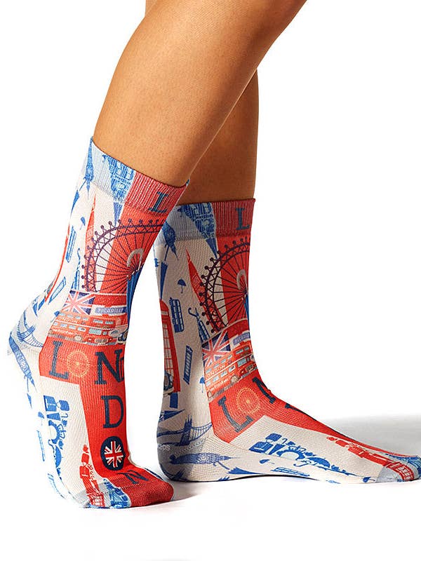 London Lady Sock for wholesale by Wigglesteps