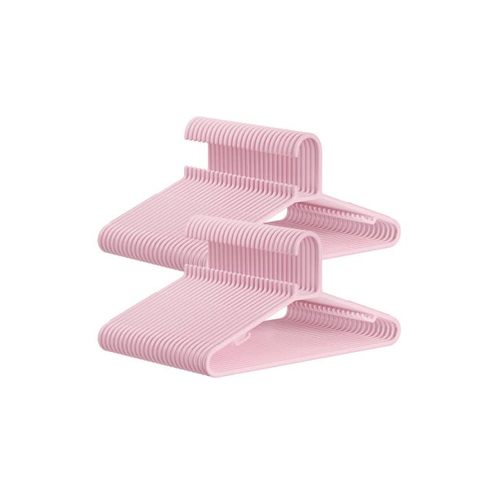 Greenwestons - Vendita all'ingrosso Appendiabiti - Confezione da 50 grucce in plastica Jelly Pink 1