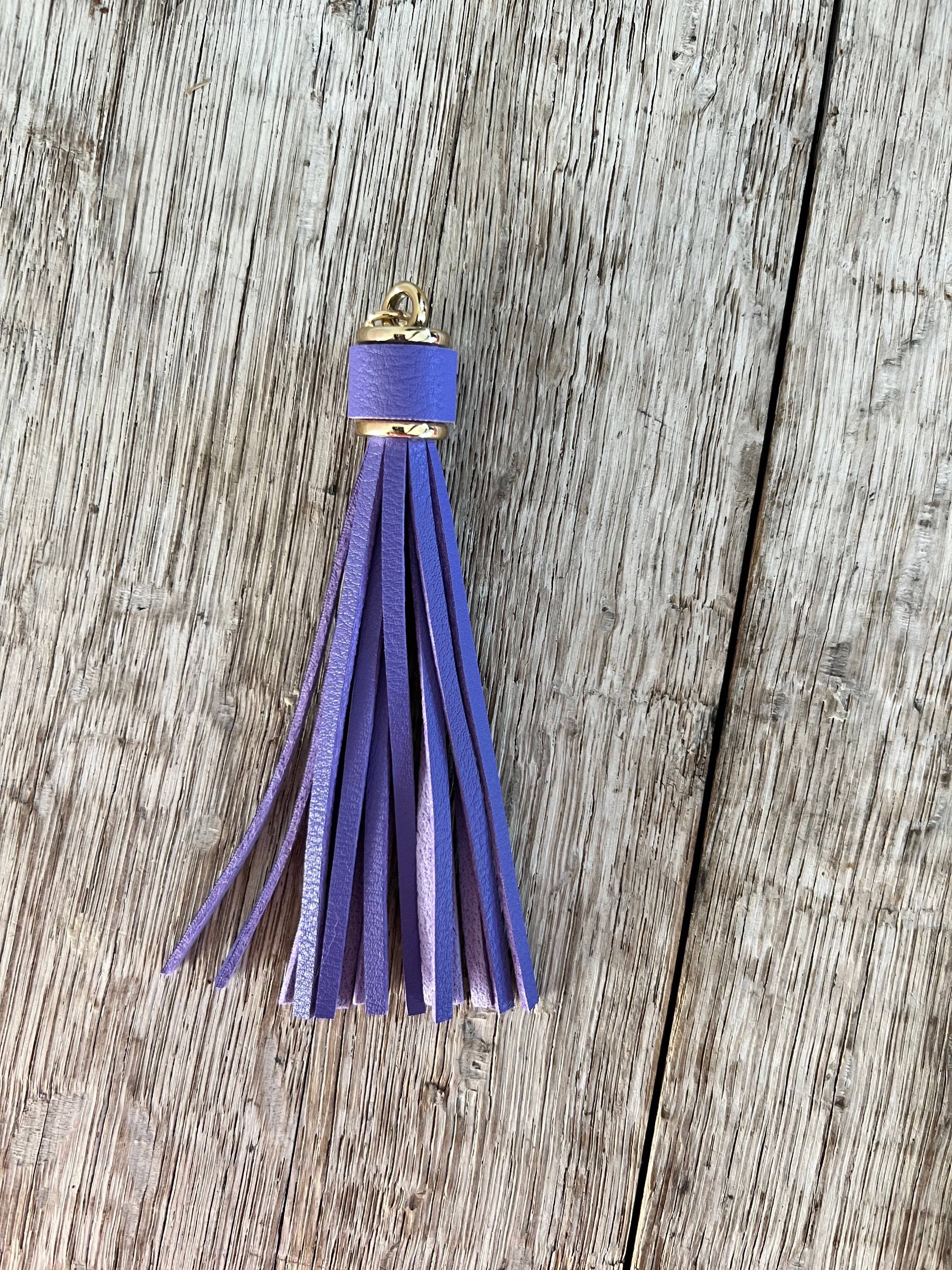 KW Custom Creations - Wholesale Tassel Earrings - 4” Faux Leather Tassel1