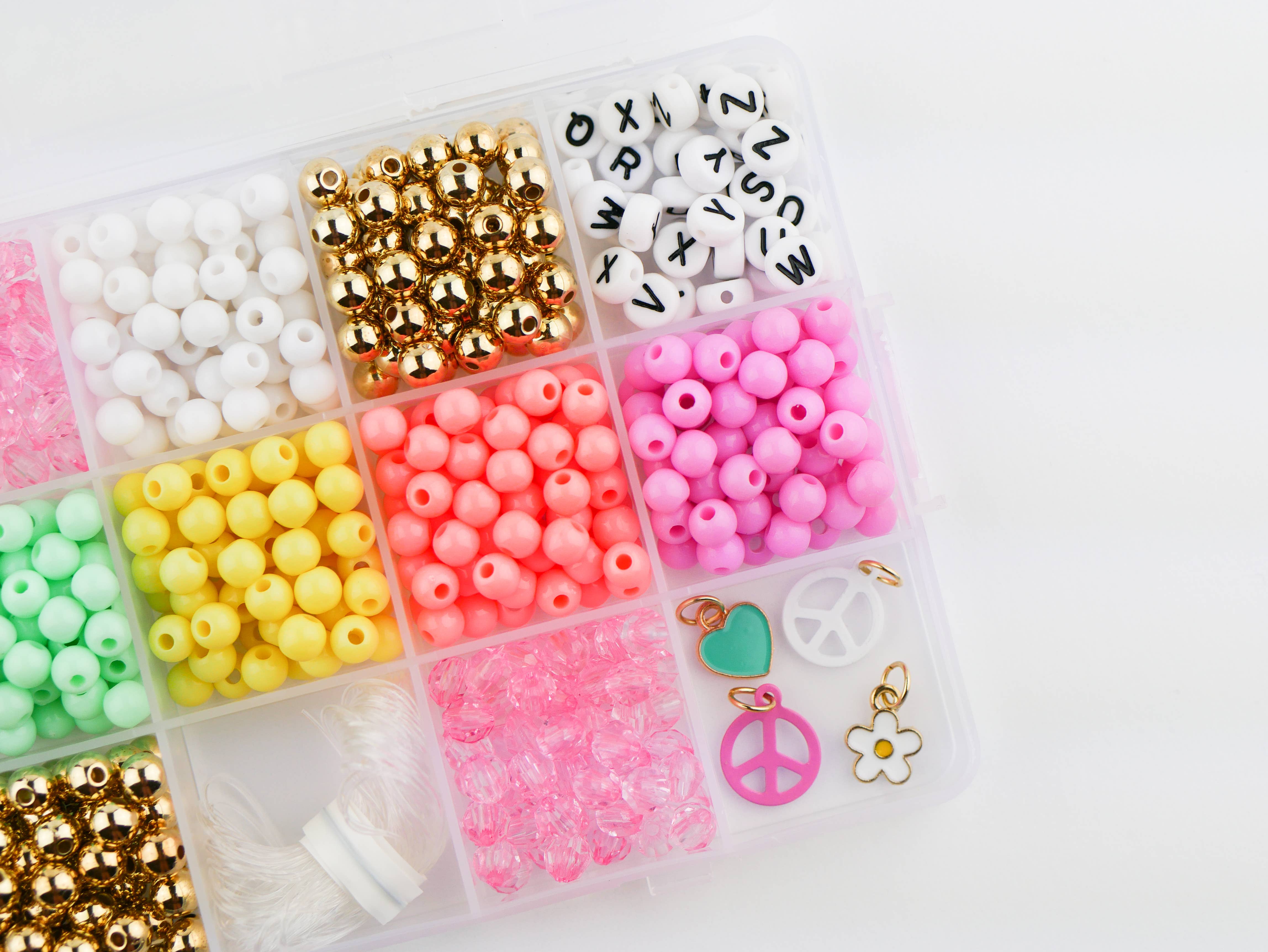 Stacked Sweetly - Wholesale DIY Jewelry - Kids - Groovy Goals DIY Stretchy Bracelet Craft Kit3