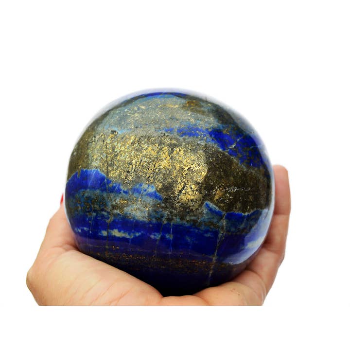 Kaia & Crystals - Wholesale Spiritual Stone/Crystal - XL Lapis Lazuli Sphere (65mm - 100mm)9