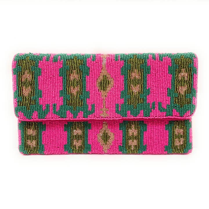 Bohemian Beaded Clutch Purse for wholesale by Twine and Love