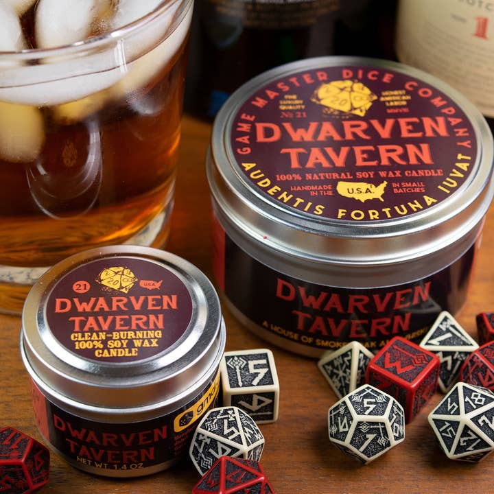 Game Master Dice - Wholesale Travel Candles - Dwarven Tavern Gaming Candle7