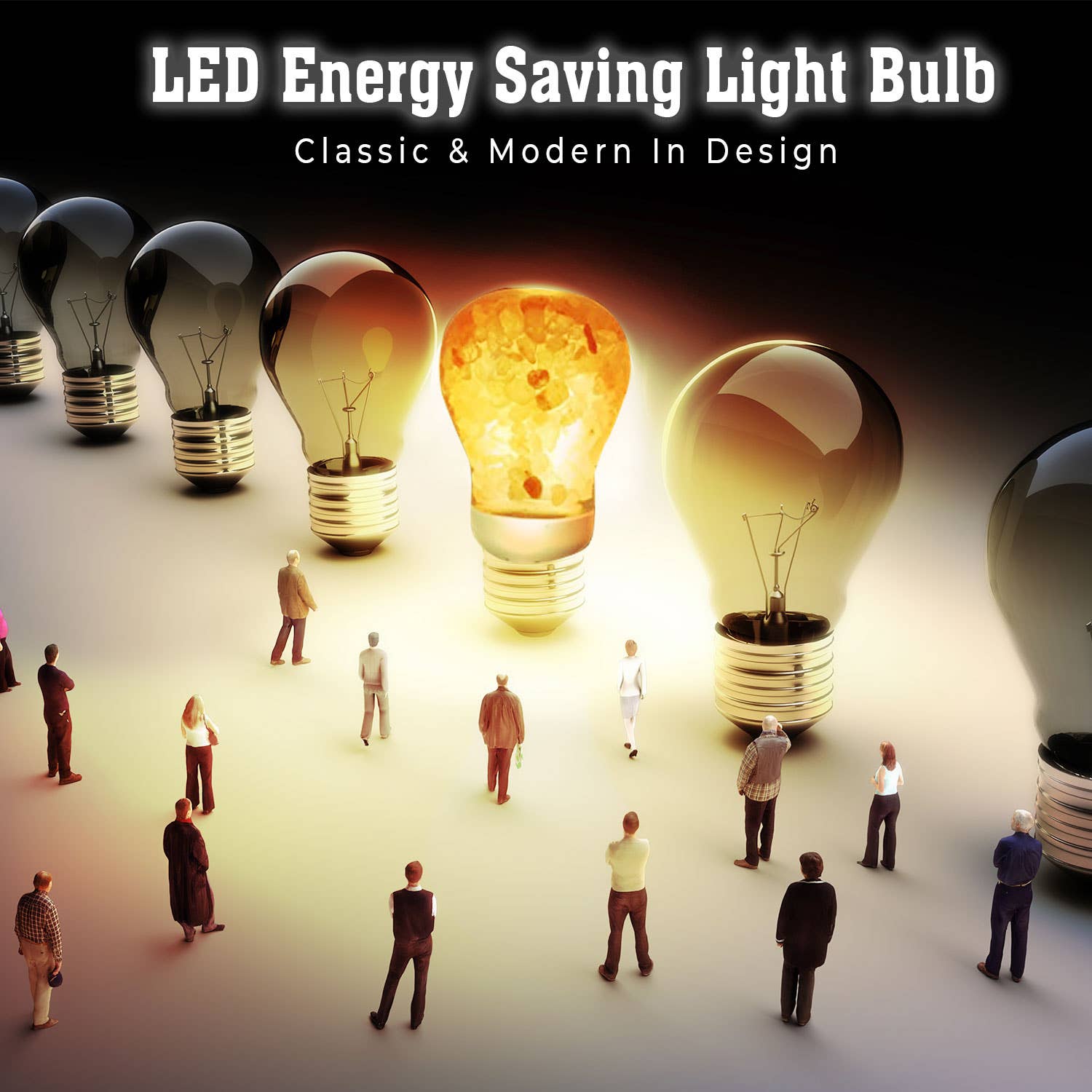 WBM LLC - Wholesale Gloeilampje - Himalaya natuurlijk zout gloeilamp - 7 W1