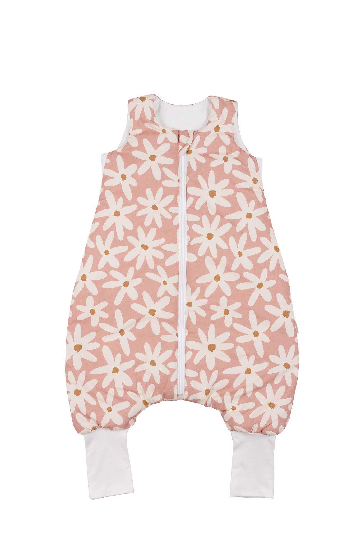 Malomi Kids – Saco de dormir - Bebé por atacado – BLUSH MARGARIDAS COM SACO DE DORMIR COM PERNAS TAMANHO M0