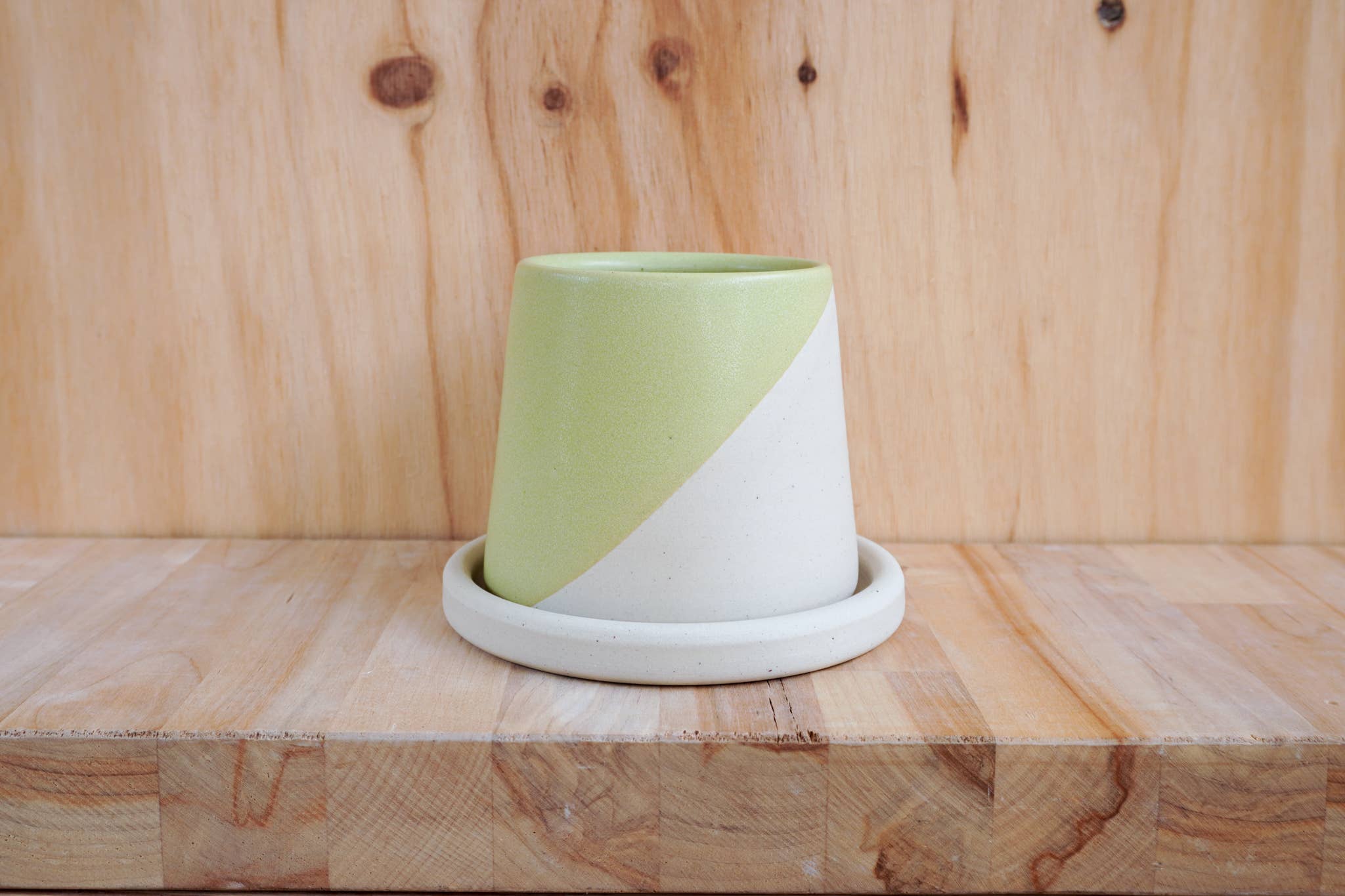 Shelby Page Ceramics - Wholesale Plant Pot - Small Planter with Tray - Core Glazes4