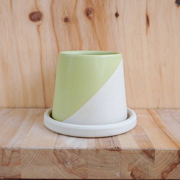 Shelby Page Ceramics - Wholesale Plant Pot - Small Planter with Tray - Core Glazes4