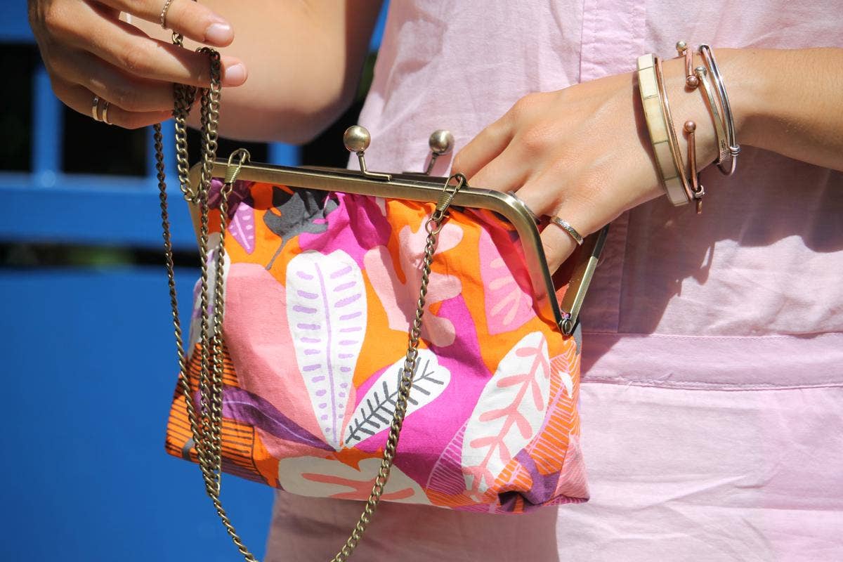 Sabrina Trefle - Wholesale Messenger Bag - Women's - Emma retro blue cashmere bag4