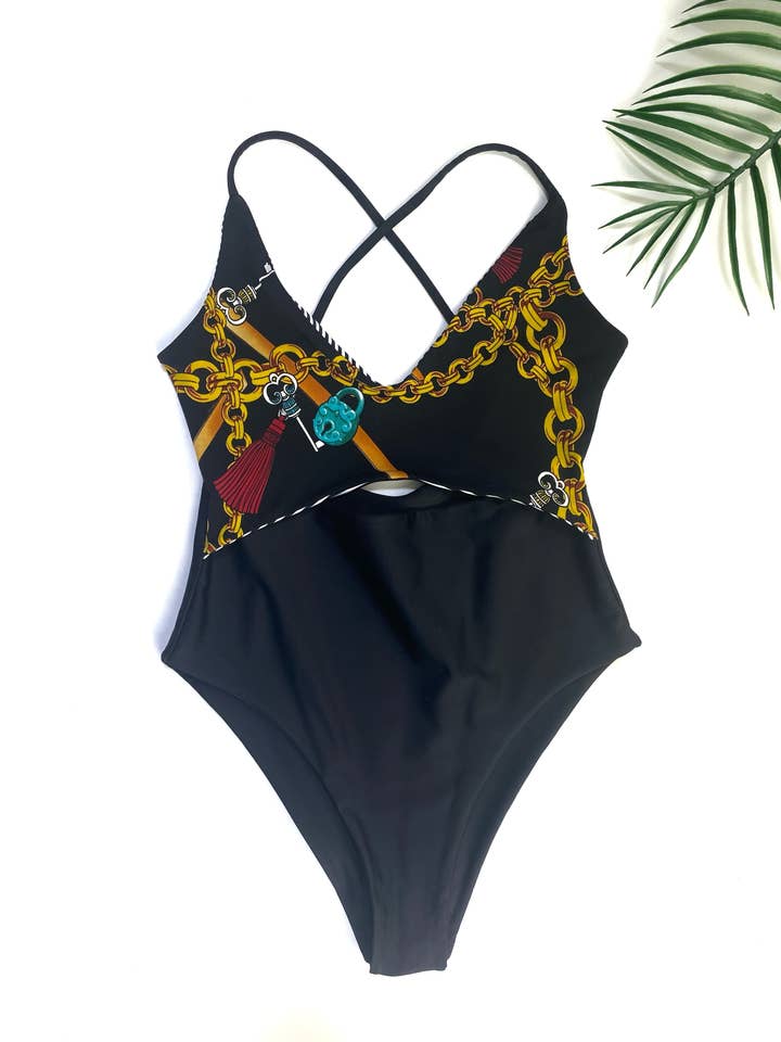 greece to nice peek-a-boo one piece for wholesale by Cannonball Swimwear