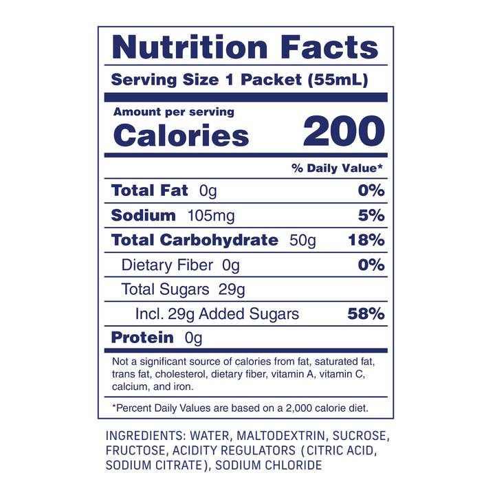 Carbs Fuel - Wholesale Sports/Energy Drink - Carbs Fuel Original 50g Energy Gel