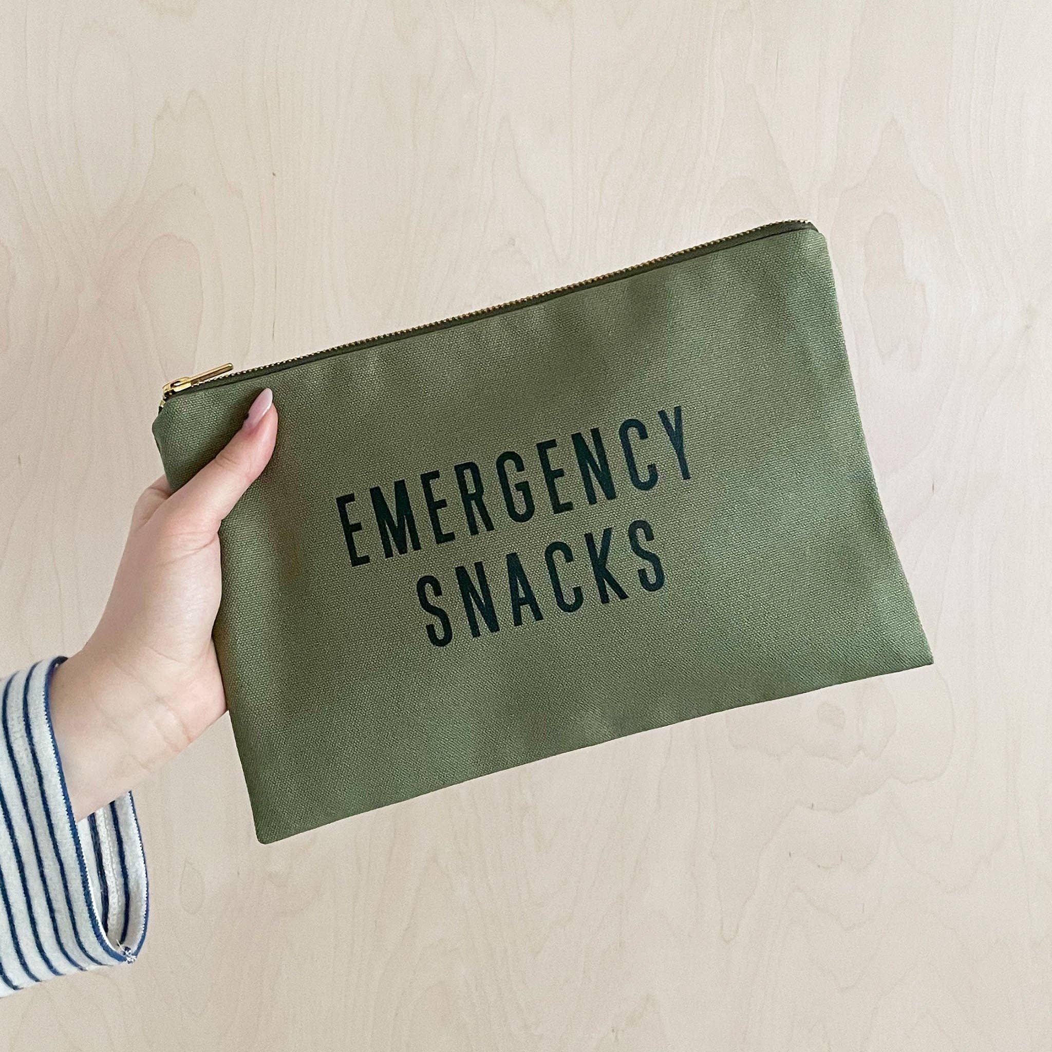 Alphabet Bags – wholesale Pouch – Unisex – Emergency Snacks - Olive Green Pouch1
