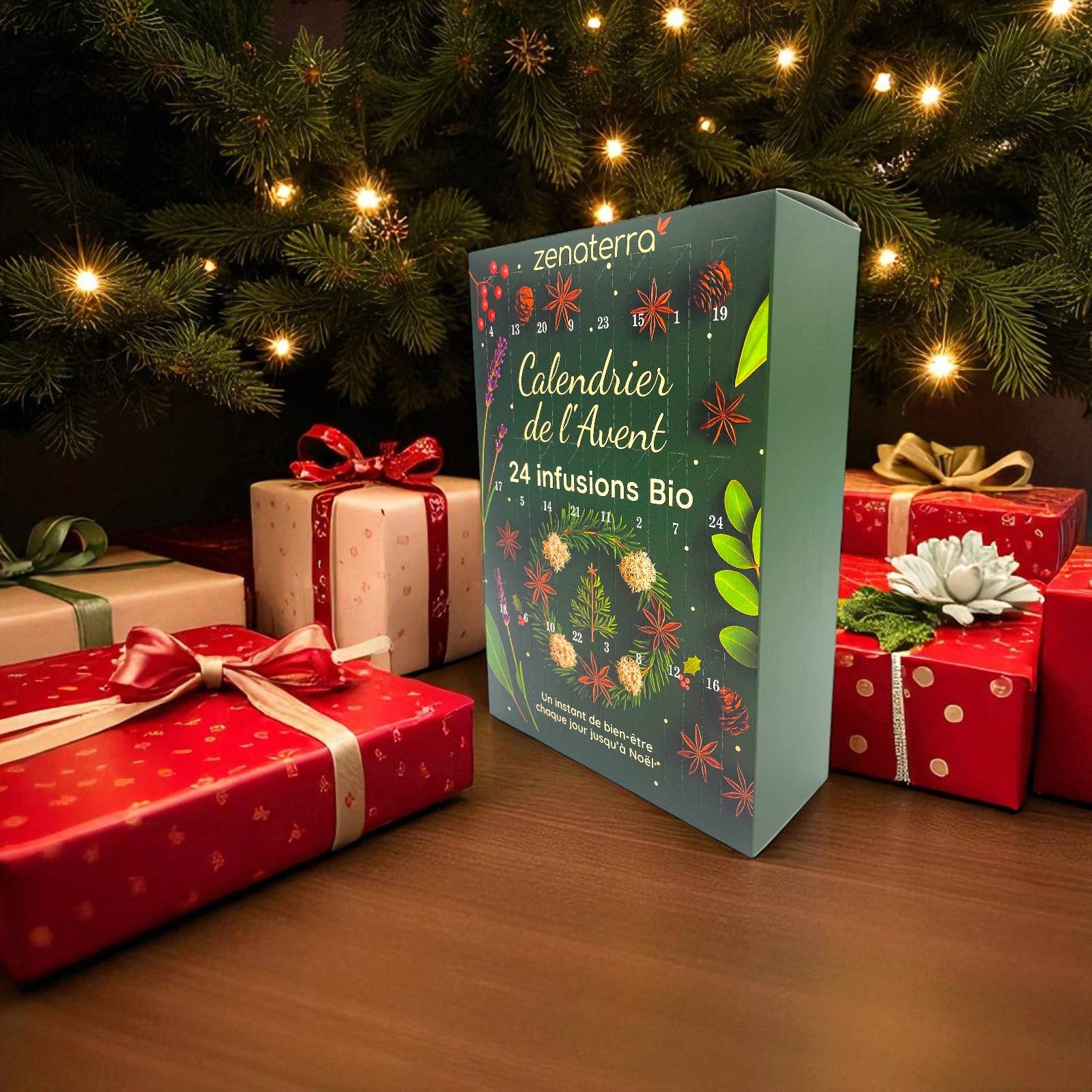 Zen'Arôme - Wholesale Advent Calendar - Advent Calendar 24 Organic Herbal Teas – 100% Natural15