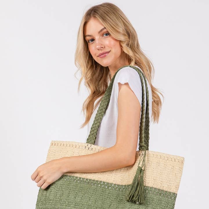 Tofarvet vævet mulepose for engroshandel hos Anarchy Street