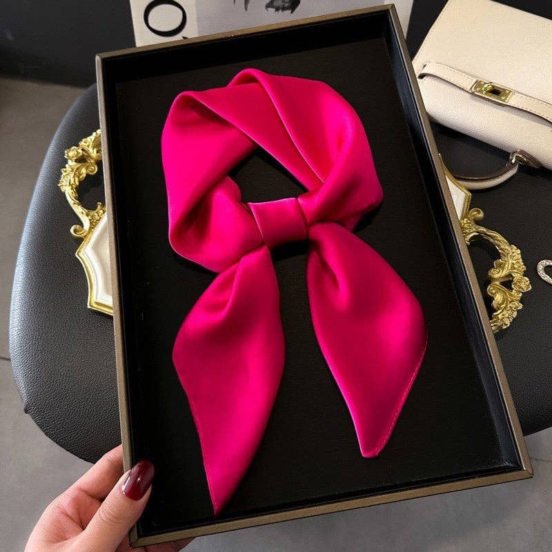 OceanusSwim – Engroshandel Tørklæde - Dame – Ensfarvet silketørklæde i kvadratisk form8