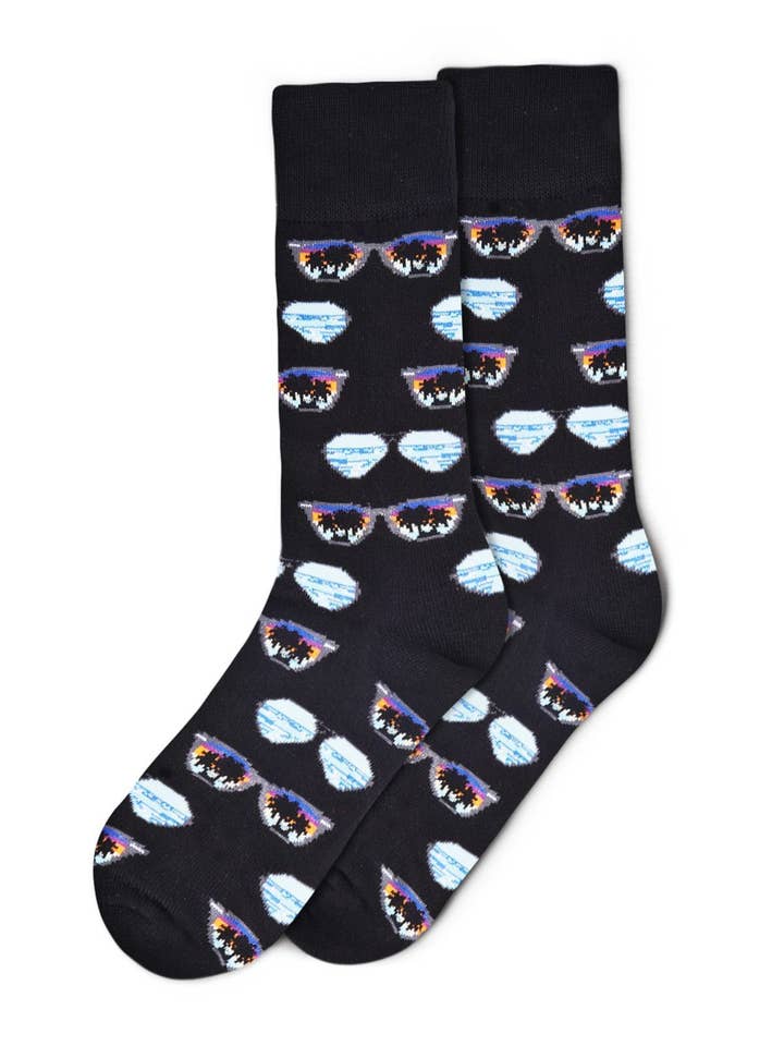 Infinity Classics International Inc. - Wholesale Socks - Men's - MeMoi Sunglasses Bamboo Blend Men's Crew Socks