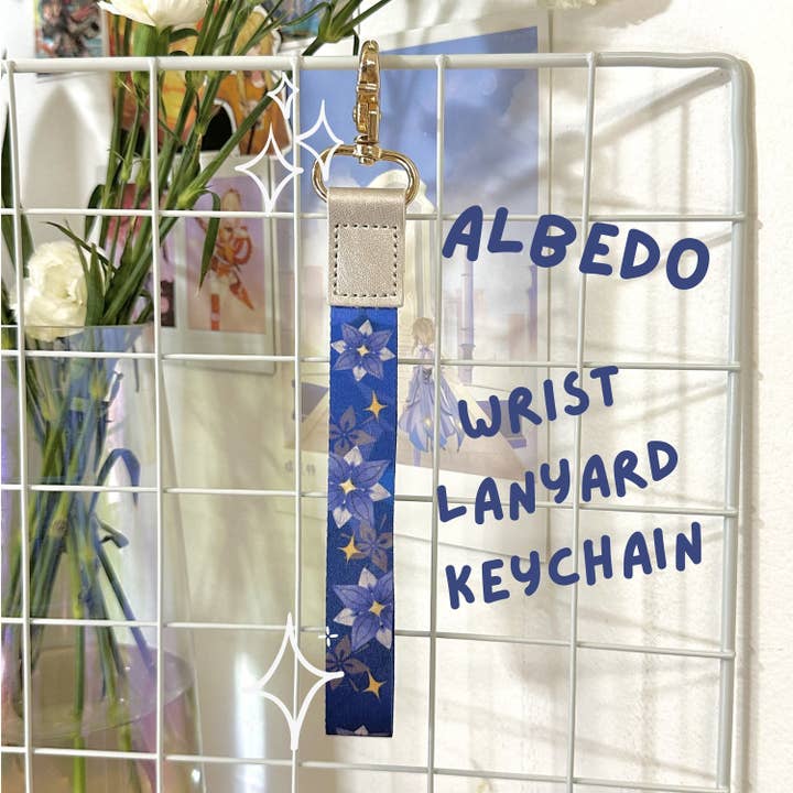 Llavero de muñeca de cuero Albedo - Genshin Impact para venta al por mayor de Studio Ayu