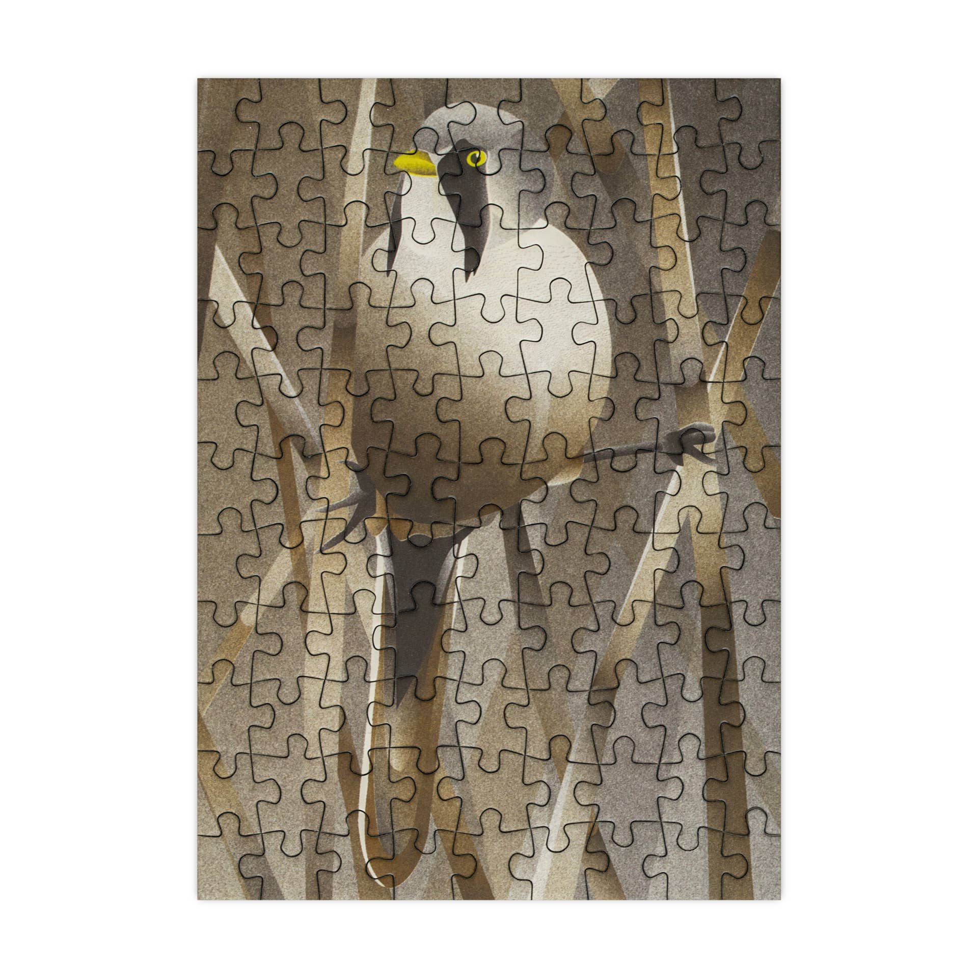 Happily Puzzles - Wholesale Puzzle - Adult - Bearded Tit - 99 Piece Mini Jigsaw Puzzle1