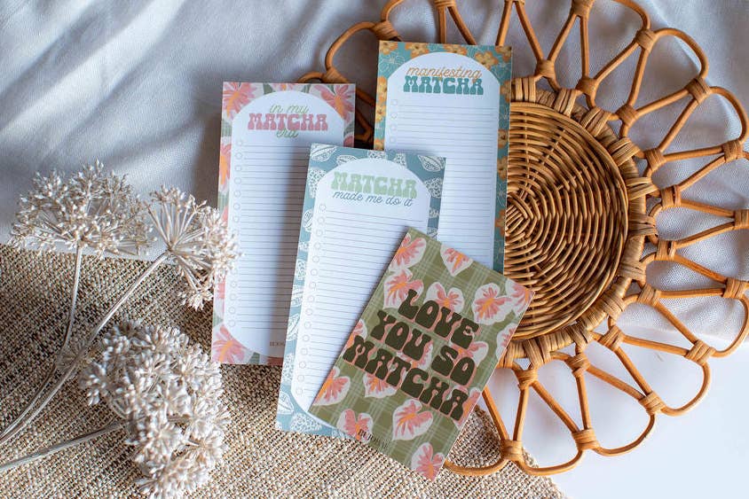 Bujo Bae - Wholesale Notepad - So MATCHA Better I To Do List Notepad PACK2