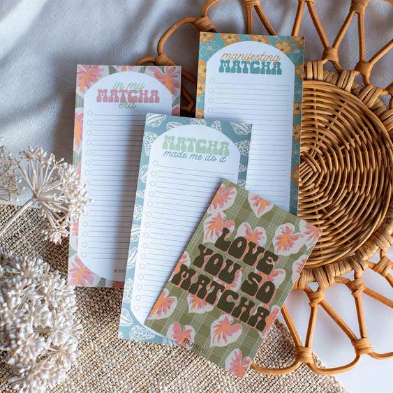 Bujo Bae - Wholesale Notepad - So MATCHA Better I To Do List Notepad PACK2