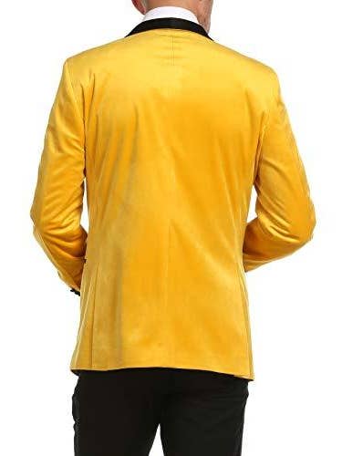 Ferrecci - Wholesale Blazer - Men's - Ferrecci - Enzo Men's Velvet Slim Fit Shawl Tuxedo Blazer12