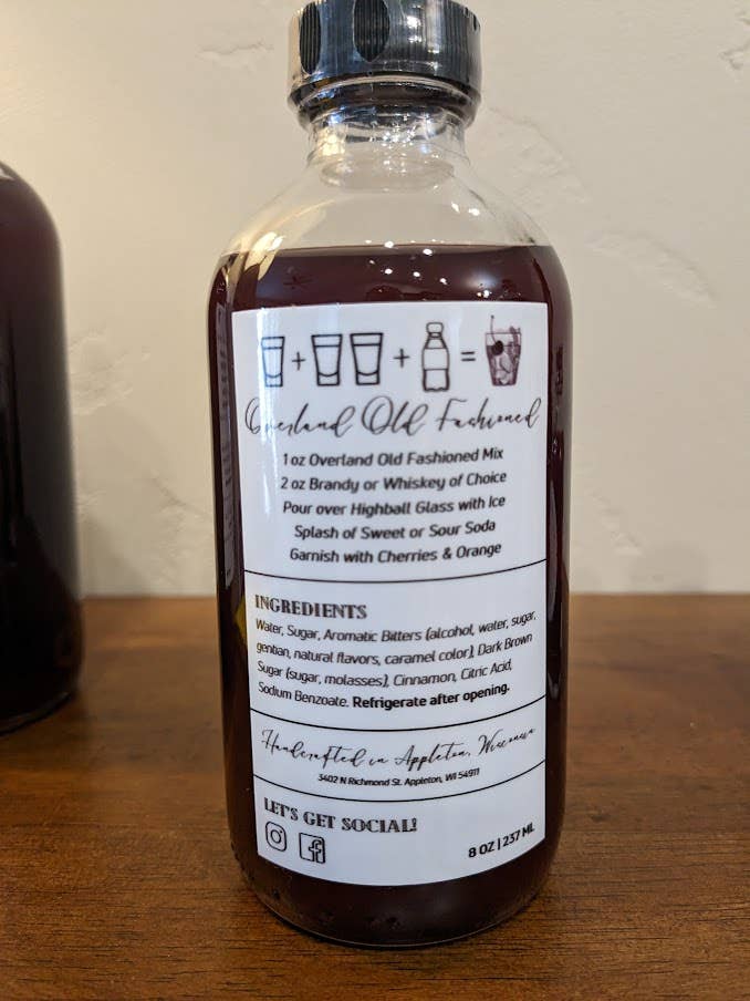 Overland Old Fashioned Mix - Wholesale Cocktail Mix/Syrup - Overland Old Fashioned Mix (8 oz)1