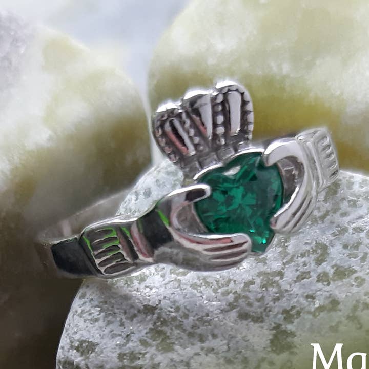Birthstone Claddagh Ring for wholesale by CLANDELA