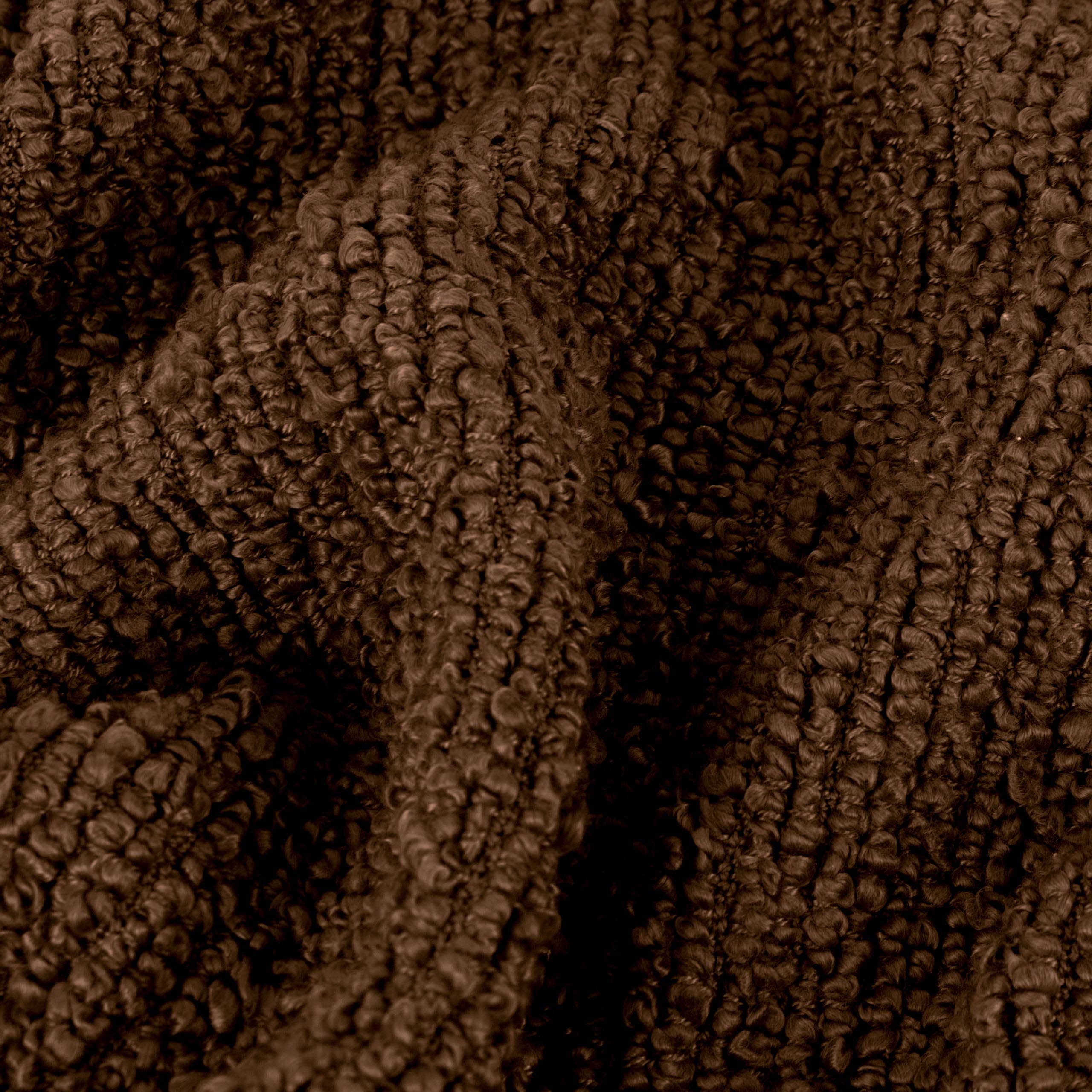 Cacao Manta Boucle con textura Candar, color cacao de venta al por mayor en Faire4