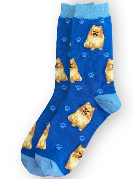 E&S Pets - Wholesale Socks - Unisex - Pomeranian Socks - Unisex - Fun Novelty Dog Socks1