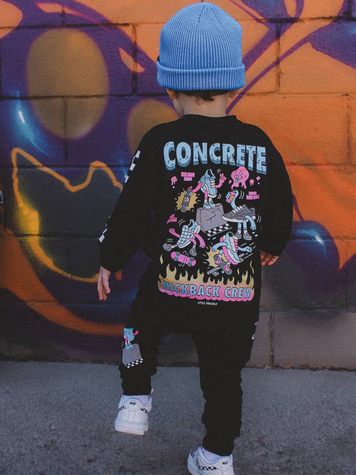 Concrete Kickback Long Sleeve for wholesale by Little Trouble