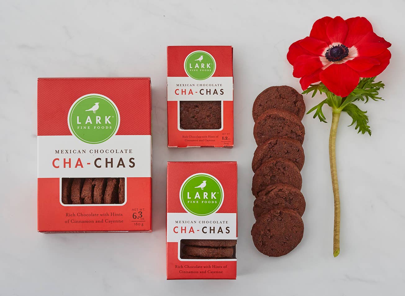 Lark Fine Foods - Vendita all'ingrosso Biscotti - Cha Cha Cha al cioccolato messicano «Petit Paquet» - Confezione da 241