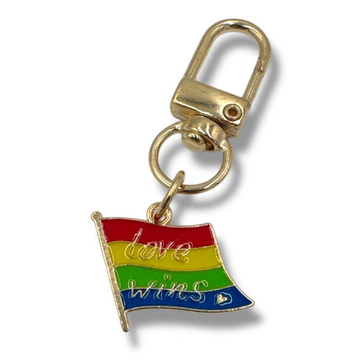 Chaveiro Kinky Pleasure - Bandeira “Love Wins” do Orgulho LGBTQ+ por atacado de Kinky Pleasure