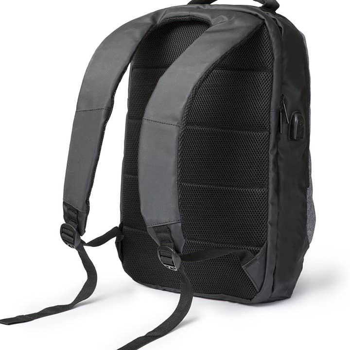 Symphonized - Wholesale Backpack - Unisex - Artix Power Bank Water Resistant Backpack For Laptops, 15.6"