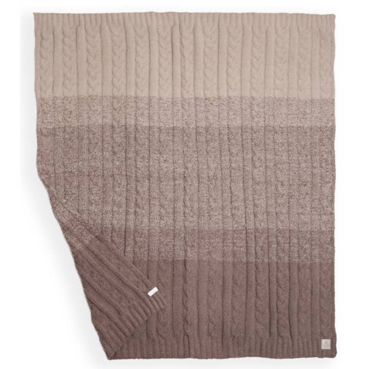 Fashion City – wholesale Throw blanket – Color Gradient Knit Reversible Throw Blanket
