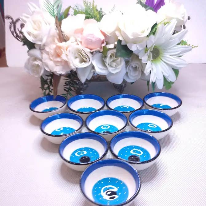 Turkish Wholesale Depot - Wholesale Bowl - Wholesale – Handcrafted Evil Eye Ceramic Bowl 1