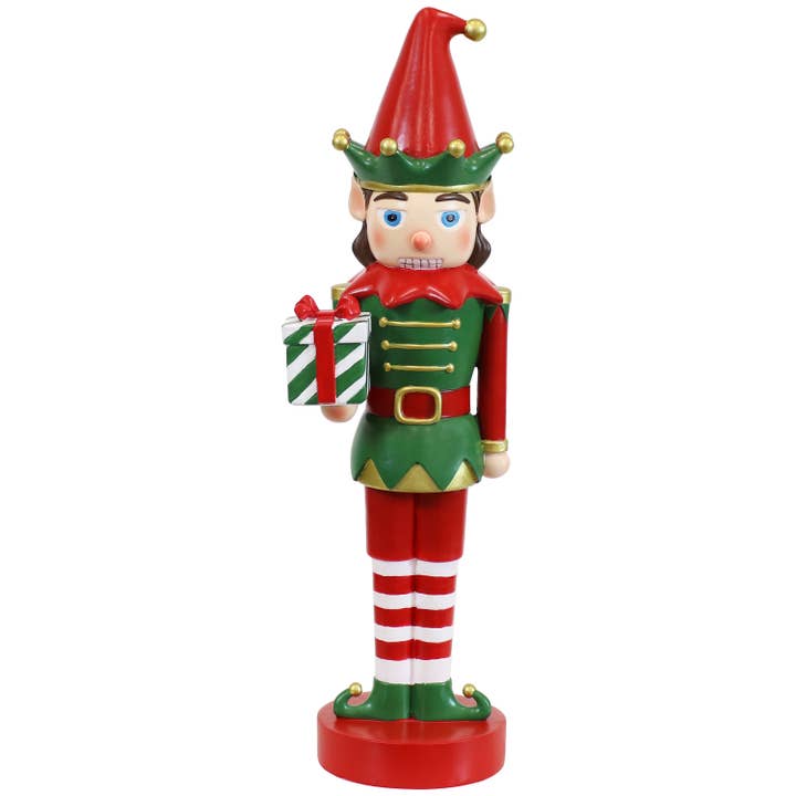Sunnydaze Decor - Wholesale Holiday Nutcracker - Jingles the Christmas Elf Indoor Nutcracker Statue - 17 in