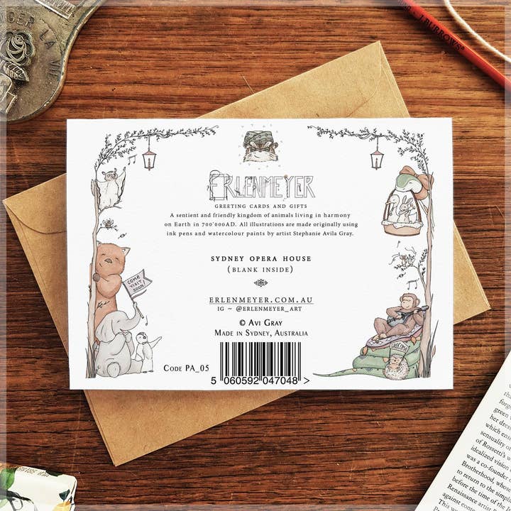 Erlenmeyer Art - Wholesale Everyday greeting card - Sydney Opera House - Greeting Card1