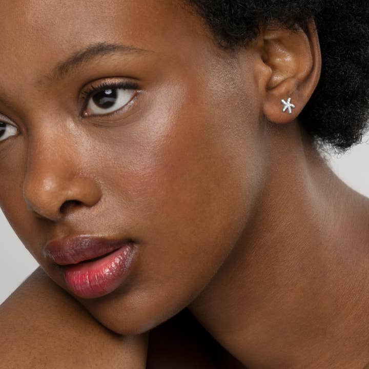 Luxenter - Wholesale Stud/Post Earrings - Pendientes de Plata de Ley 925 con Circonita Brillante acabados en rodio - Lamya1