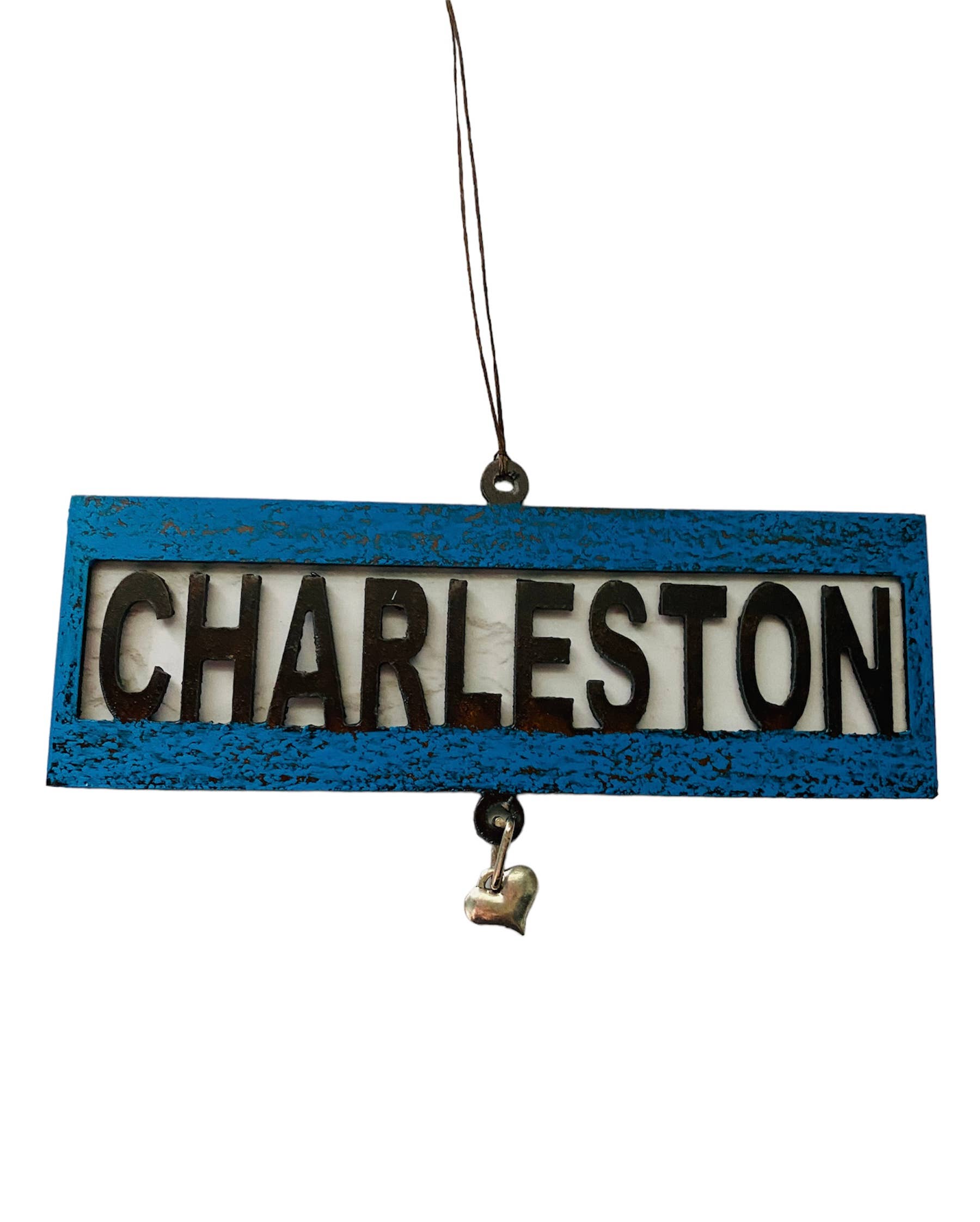 Whimsies - Vendita all'ingrosso Campanelle a vento - Scacciapensieri State Wind Chimes, cuore in peltro, con nome Pride, souvenir a goccia, USA4