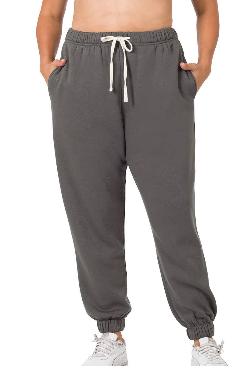 Zenana Jogger Sweatpants Pockets & Elastic Waistband : : Clothing,  Shoes & Accessories