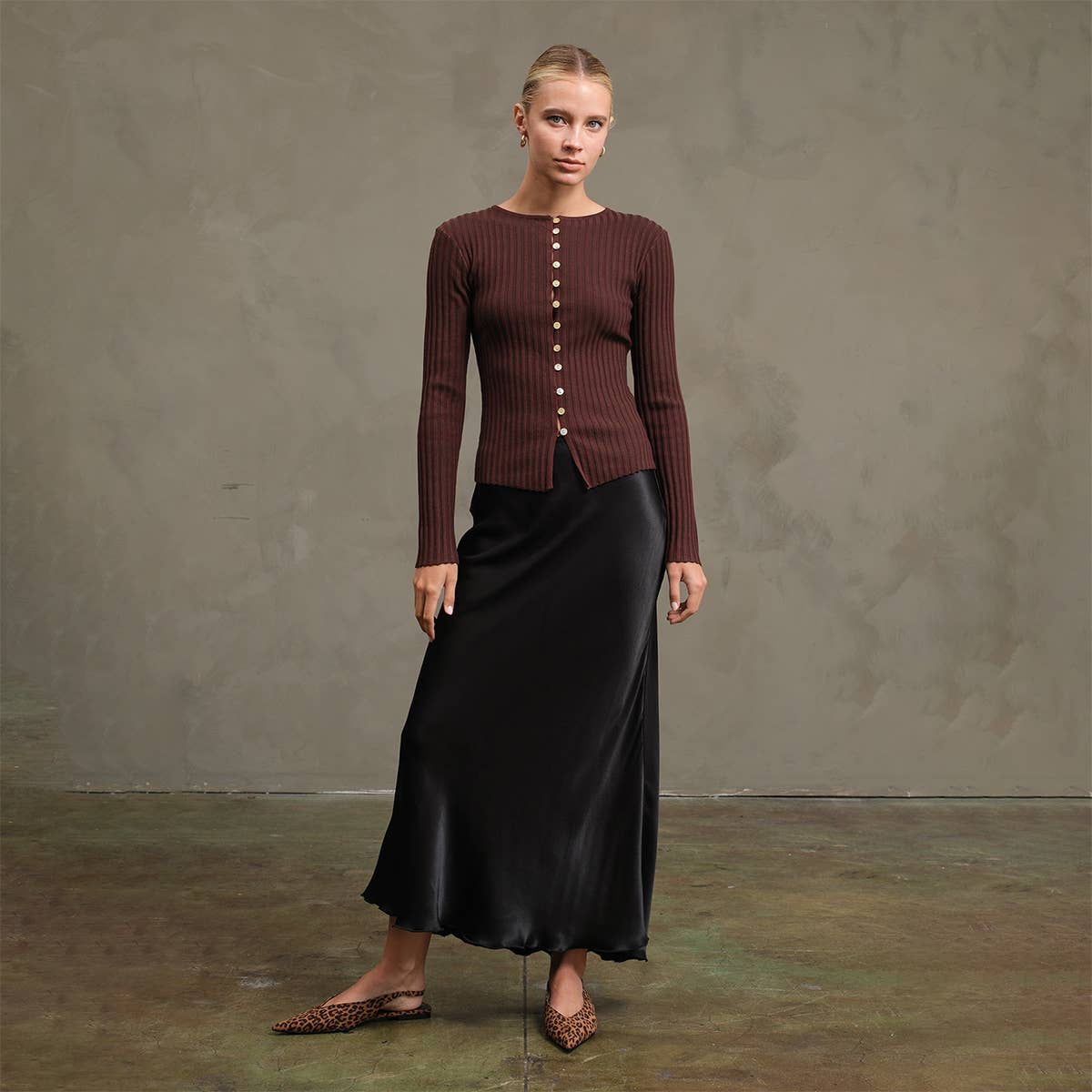 RAISONNEL - Wholesale Skirt - Women's - Satin Slip Skirt - RS104935