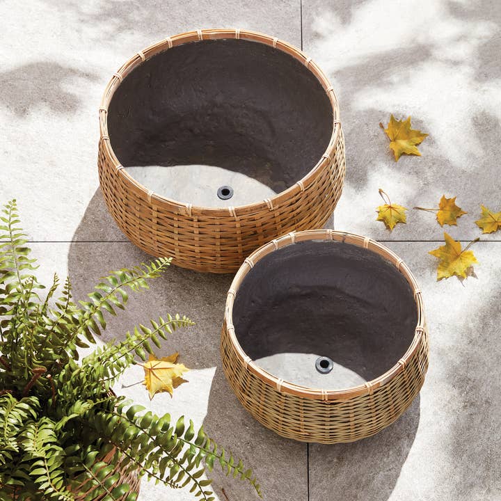Natural Wovenshire Low Bowls for wholesale on Faire