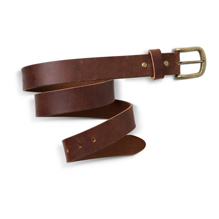 Buffelleren riem voor heren | Brandy Brown voor wholesale door Pegai
