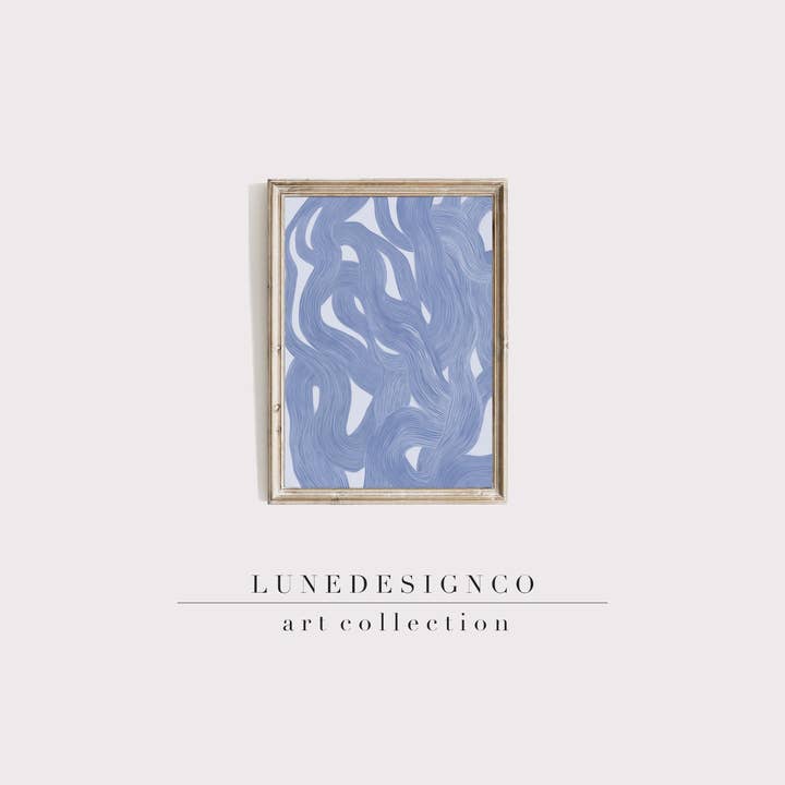 Abstract Wave Print for wholesale by Lunedesignco