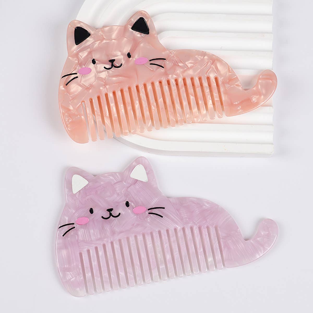SoapElenGlen - Vente Peigne/brosse à cheveux - Peignes à cheveux en forme de chat mignon pour coiffures douces4