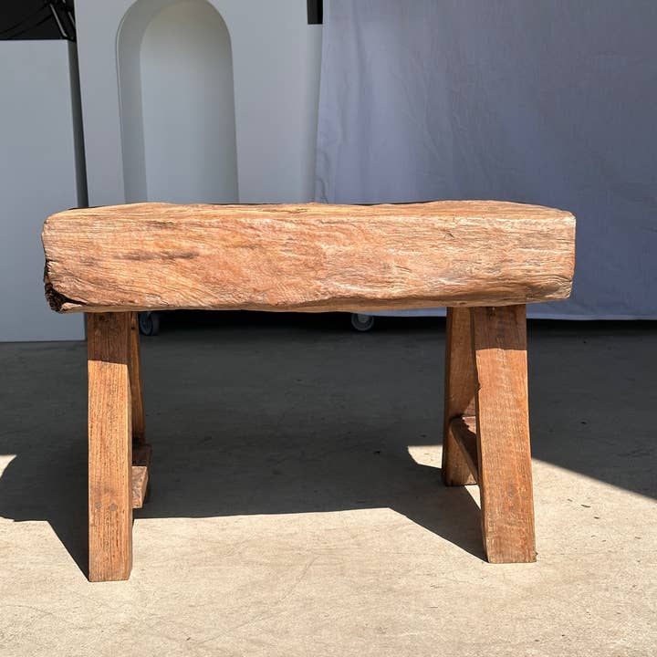 Office Objets - Wholesale Stool - Solid Asian teak stool or side table134