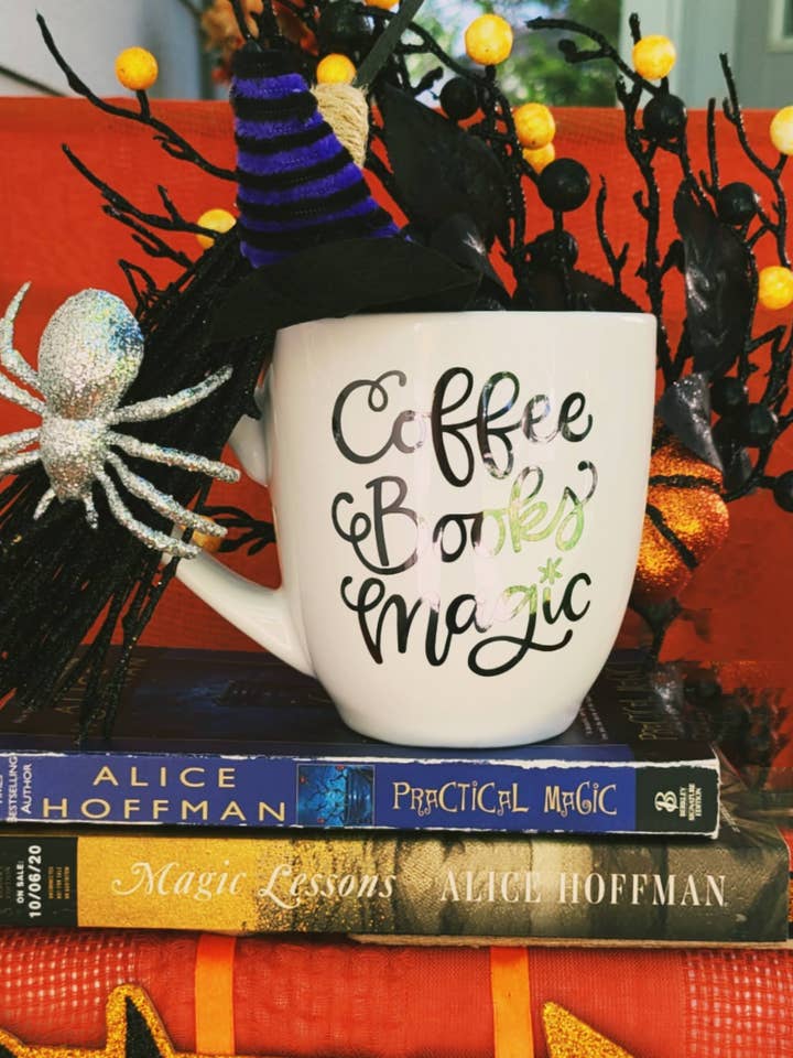 Coffee Books Magic Mug for wholesale by ColoradoBookworms