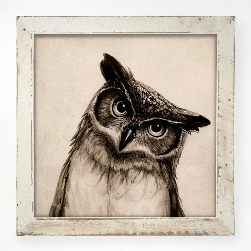 ginger blue - Wholesale Art Print - Owl1