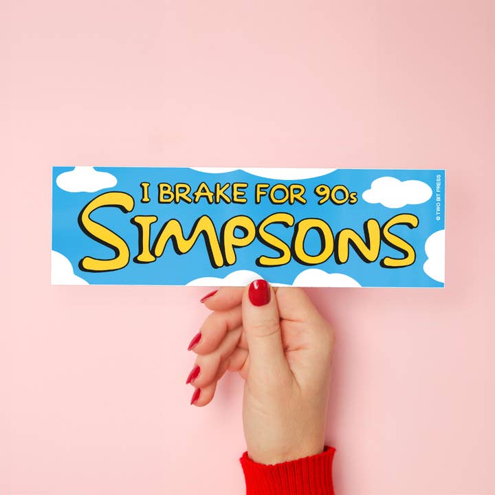 Two Bit Press – Großhandel Aufkleber – Ich bremse für 90er SPRINGFIELD Aufkleber - Lustiges MEME TV2