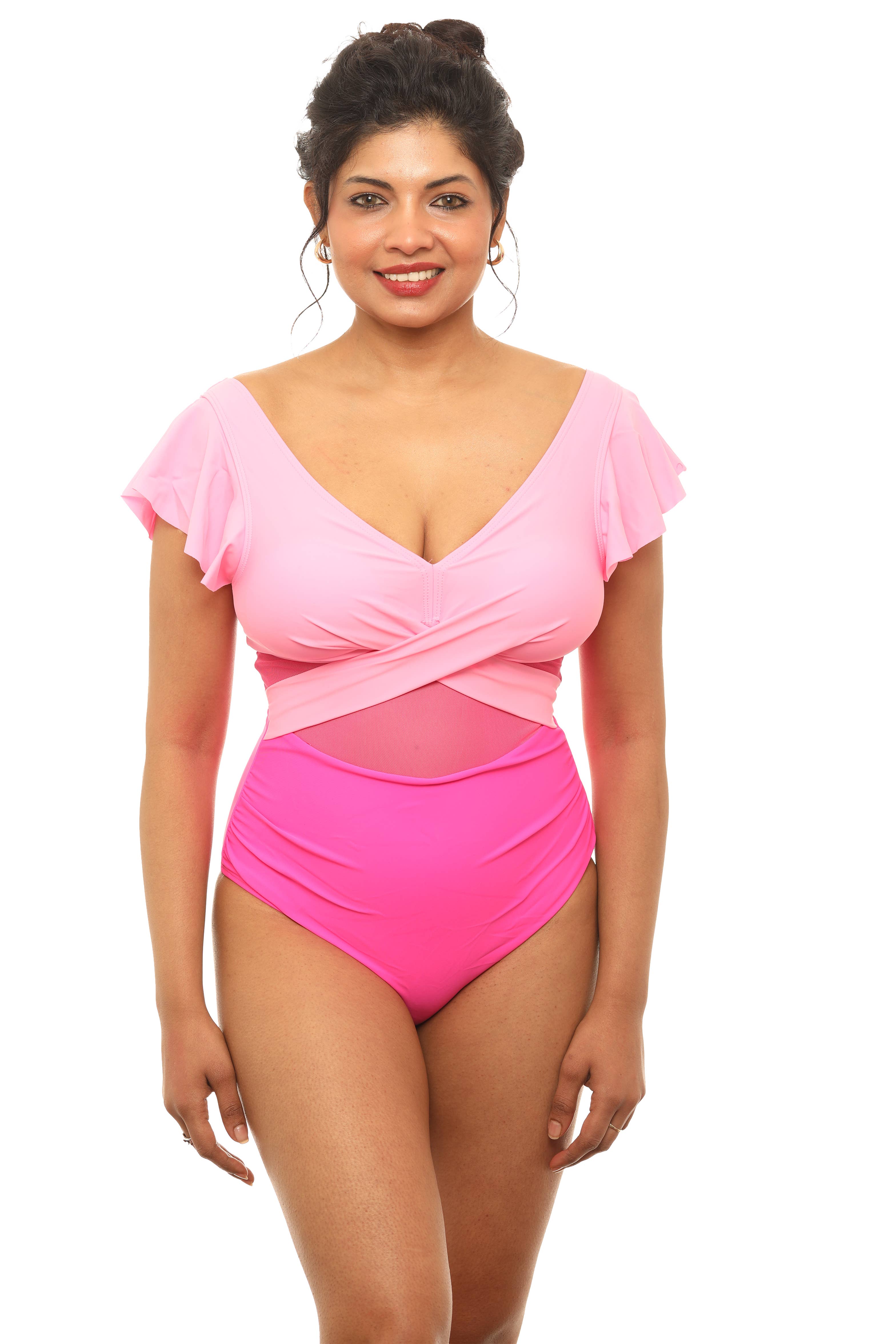 Shoreline Wear. INC - Wholesale Zwempak - Dames - Elegantie Zwempak met Vlindermouwen15